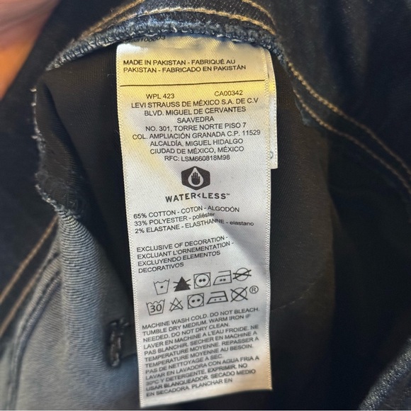 Signature by Levi Strauss Dark Blue Boyfriend Jeans - Picture 6 of 7